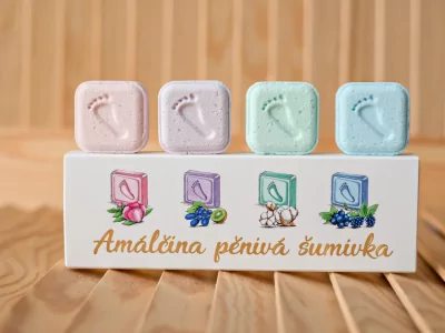 Pěnivá šumivka PEDISILK sada